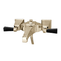 Devon&Devon Vip Time Смеситель для ванны, цвет: золото/черный хрусталь