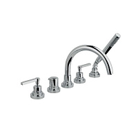 Nicolazzi Mac Kinley 05 Смеситель встраиваемый на борт ванны на 5 отверстий, 2- вентельный, цвет: хром