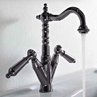 Sbordoni Livia Смеситель для раковины на 1 отверстие, цвет: черный никель