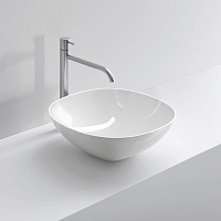 NOORTH milldue edition Раковина 42.5х42.5х14.5 см, без отв., накладная, цвет: белый