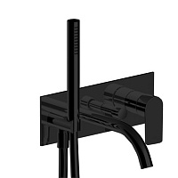 Fantini Myo Смеситель для раковины, настенный, цвет: черный матовый