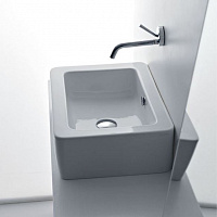 Kerasan Ego Раковина 50х38 см, без отв., цвет: белый