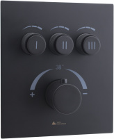 Смеситель для душа встраиваемый термостатический с кнопочным управлением Vetta Rubinetterie B-full