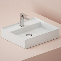 Artceram Scalino Раковина накладная 55х48см, с 1 отв., без слив перелива, цвет: белый глянец