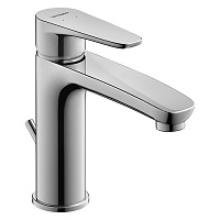 Duravit B.1 Смеситель для раковины, 1 отв., с донным клапаном, излив 139мм, цвет: хром