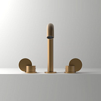 Agape Limon Смеситель для раковины, на 3 отв., цвет: Brunito spazzolato