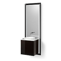 EMCO Touch 450 classic Комплект мебели с дверцей левый, цвет: черный/optiwhite