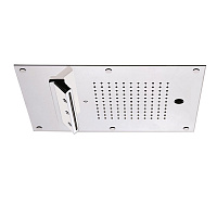 Carimali MyDream Верхний душ 450х300 мм, потолочный, 121 форсунка, 3 потока воды: дождь, каскад, распылители, двойной каскад, цвет: хром