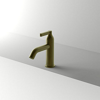 Agape Memory Mix Смеситель для раковины, на 1 отв., высота 17.5см., цвет: Ottone naturale spazzolato