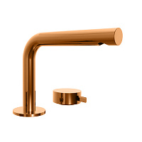 Fantini AF/21 Смеситель для раковины, 2 отв., излив: 155 мм, цвет: Matt Copper PVD