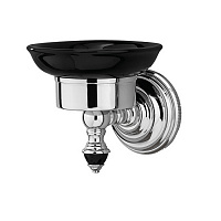 Devon&Devon Black Diamond Мыльница подвесная (черная керамика), цвет: хром