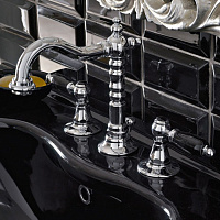 Sbordoni Livia Смеситель для раковины на 3 отверстия, цвет: хром/черный