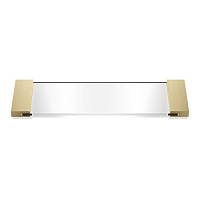 Decor Walther Classic Tab 34 Лоток универсальный 34x12см, прозрачное стекло, настольный, цвет: золото матовое