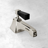 Devon&Devon Vip Time Смеситель для биде, цвет: никель сатинированный/черный хрусталь