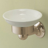 Devon&Devon New York Мыльница с настенным держателем, подвесная, цвет: золото/керамика