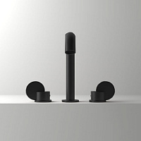 Agape Limon Смеситель для раковины, на 3 отв., цвет: черный матовый