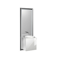 EMCO Touch 450 pure Комплект мебели с дверцей правый, цвет: черный/optiwhite