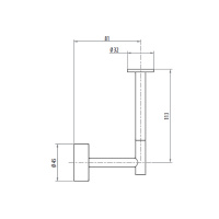 Gattoni Easy Держатель туалетной бумаги, подвесной, цвет: хром