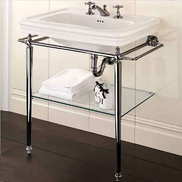 Devon&Devon Etoile Консоль 78х53см, с раковиной на 3 отв, цвет: никель