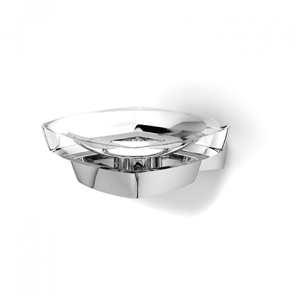 Gattoni Boomerang мыльница подвесная прозрачная, цвет:  хром