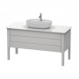 Duravit Luv База напольная, с 2 выдв. ящиками, каменной столешницей и раковиной, 743x1388x570, цвет: белый матовый