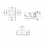Duravit ME by Starck Комплект: унитаз подвесной Compact Rimless, 37x48см 253009 + сиденье с микролифтом: 002019 цвет: белый