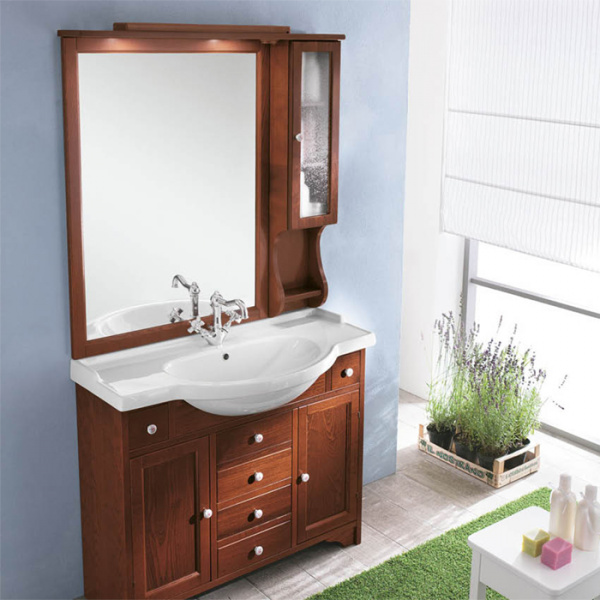 EBAN Eleonora Комплект мебели: база с раковиной 105 см, цвет: noce