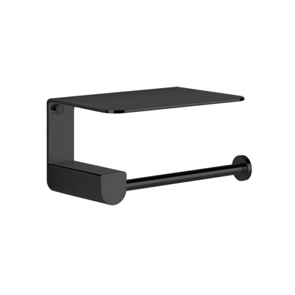 Gessi Rilievo Держатель туалетной бумаги с крышкой, подвесной, цвет: nero XL