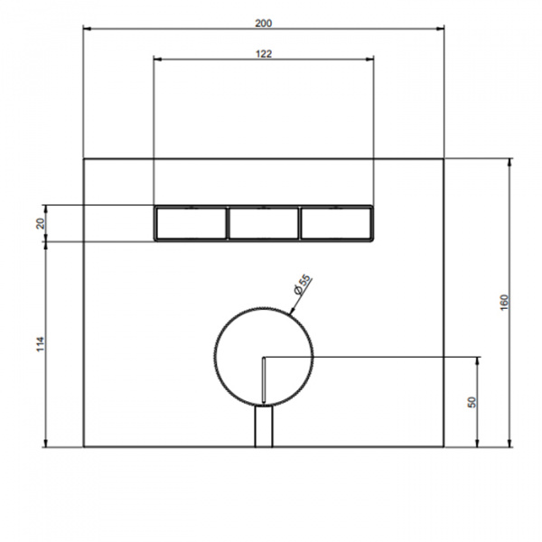 Gessi Hi-Fi Смеситель для душа, с включением до 3 источников одновременно, внешняя часть, цвет: Black Metal PVD