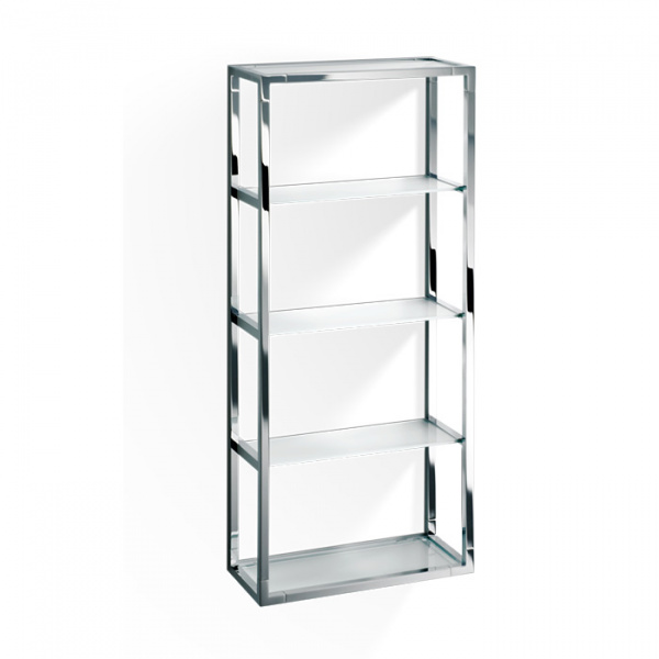 Decor Walther ET 6 Шкафчик открытый 35x15x80см, стекло сатинированное, подвесной, цвет: хром