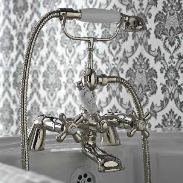 Sbordoni Etruria Смеситель для ванны на 2 отверстия, цвет: никель