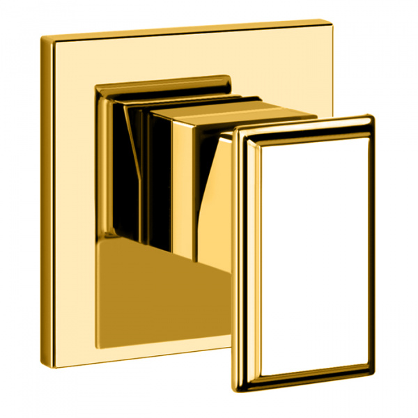 Gessi Eleganza Встраиваемый однорычажный смеситель для раковины, внешняя часть, цвет: золото