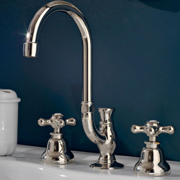 Sbordoni Etruria Смеситель для раковины на 3 отверстия, цвет: никель