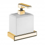 Gessi Eleganza Дозатор для жидкого мыла подвесной, цвет: золото/белый