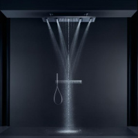 Axor ShowerHeaven Верхний душ 1200 x 300 мм, 4jet, потолочный монтаж, c подсветкой 2700K, цвет: хром