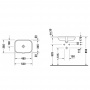 DURAVIT Happy D.2 Раковина 48х34.5 см, без отв., цвет: белый