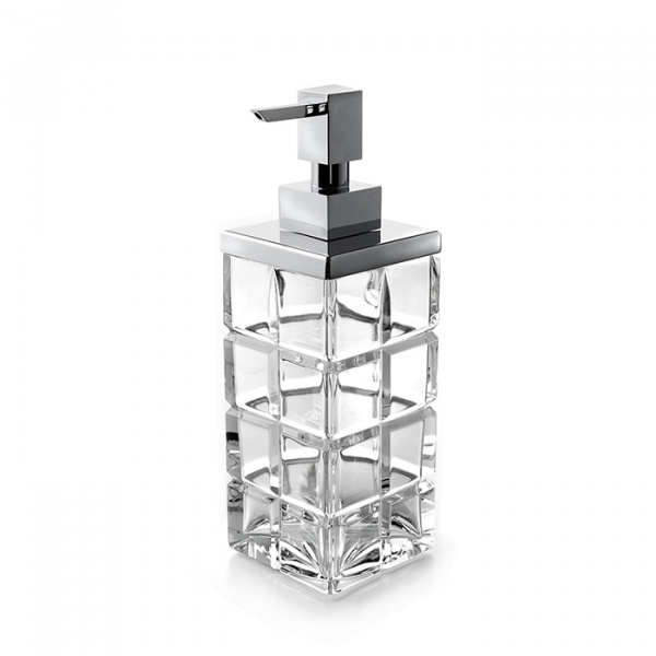 3SC Palace Дозатор для жидкого мыла,  настольный, цвет: прозрачный хрусталь/хром