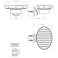 THG Bagatelle pierre noire Мыльница подвесная, золотой декор, цвет: полированное золото