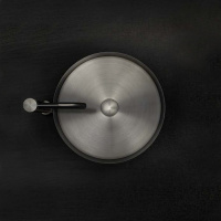 Gessi 316 Раковина 40x90 см, без отв., напольная, отдельностоящая, с сифоном, слив в пол, цвет: Steel brushed