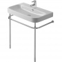 Duravit Happy D.2 Консоль металлическая 80x50.5см, с раковиной на1 отв., цвет: белый/хром