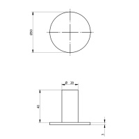 Крючок матовая сталь Bongio Time 2020, цвет: матовая сталь