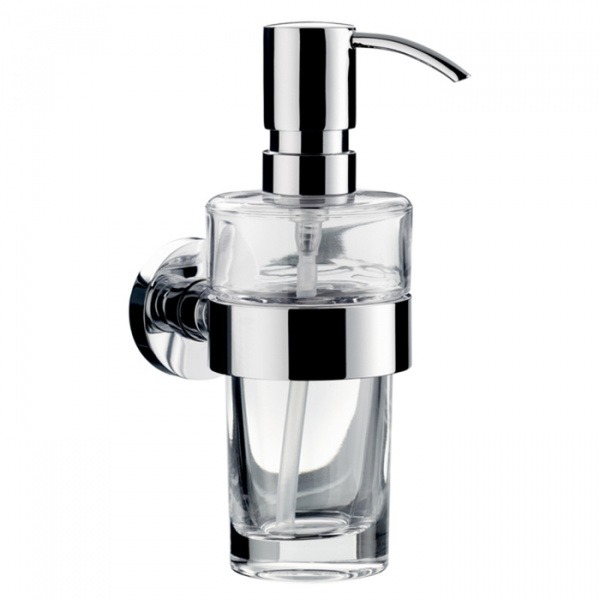 EMCO Eposa Дозатор для жидкого мыла, подвесной, стекло прозрачное, цвет: хром