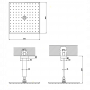 Gessi Rettangolo Верхний душ для потолочного крепления 300x300мм, цвет: хром