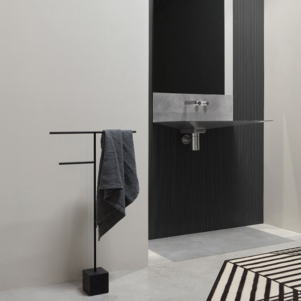 Antonio Lupi Lavandino Раковина 72х44.5х27.5 см, 3 отв., из нержавеющей стали, со смесителем и самотечным донным клапаном, цвет: Stainless steel 316/L