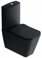 a-Quattro Унитаз моноблок напольный 650*360*900 мм без ободка (гориз. слив, в компл. бачок с механизмом смыва, сиденье Ultra Slim с плавным опусканием)