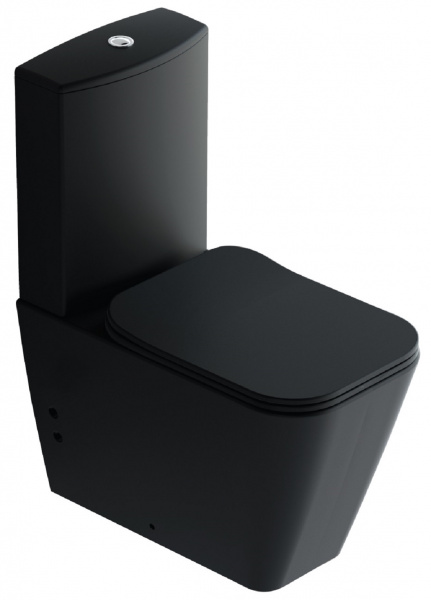 a-Quattro Унитаз моноблок напольный 650*360*900 мм без ободка (гориз. слив, в компл. бачок с механизмом смыва, сиденье Ultra Slim с плавным опусканием)