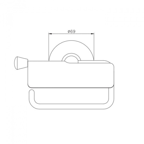 Nicolazzi Impero Держатель туалетной бумаги с крышкой, подвесной, цвет: хром