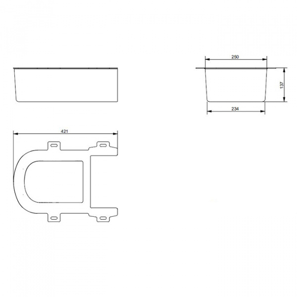 TOTO SG Пластиковая панель для подвесного унитаза CW512YR, цвет: белый