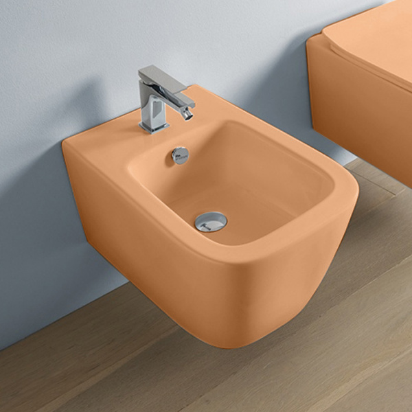 Artceram A16 Биде подвесное 52,5х36см, 1 отв под смеситель, цвет: arancio cammeo