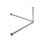 EMCO System2 Угловая штанга для душевой занавески 900мм, подвесной, цвет: хром